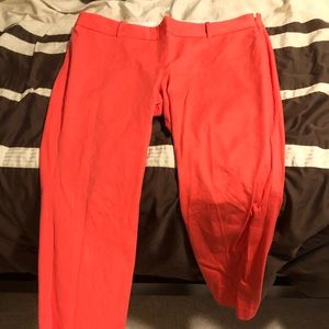 Bright coral pants